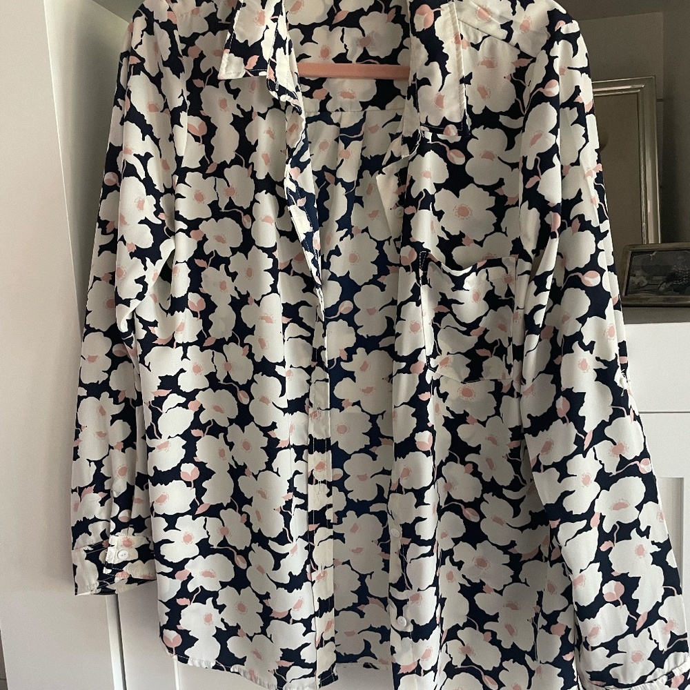 Skies Are Blue long sleeve shirt Sz L